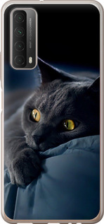 Чохол на Huawei P Smart 2021 Димчастий кіт 825u-2100 (Сірий)