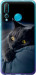 Чехол на Huawei Nova 4 Дымчатый кот 825u-1632 (Серый)