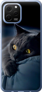 Чехол на Huawei Nova Y61 Дымчатый кот 825u-2983 (Серый)