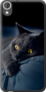 Чехол на HTC Desire 820 Дымчатый кот 825u-133 (Серый)