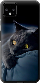 Чехол на Google Pixel 4 XL Дымчатый кот 825u-1754 (Серый)