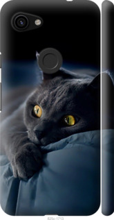 Чохол на Google Pixel 3a XL Димчастий кіт 825m-1713 (Сірий)