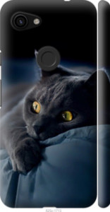 Чохол на Google Pixel 3a XL Димчастий кіт 825m-1713 (Сірий)