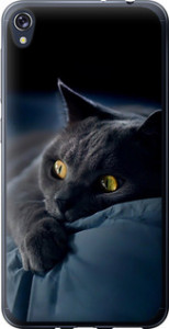 Чехол на Asus ZENFONE Live ZB501KL Дымчатый кот 825u-1128 (Серый)