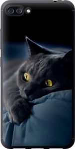 Чехол на Asus ZenFone 4 Max ZC554KL Дымчатый кот 825u-1035 (Серый)