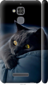 Чехол на Asus Zenfone 3 Max ZC520TL Дымчатый кот 825m-442 (Серый)