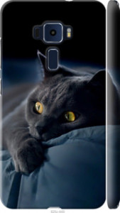 Чехол на Asus Zenfone 3 ZE520KL Дымчатый кот 825m-449 (Серый)