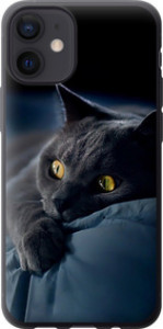 Чохол на iPhone 12 Mini Димчастий кіт 825t-2071 (Сірий)