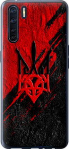 Чехол на Oppo A91 Герб v4 5293t-1884 (Красный)