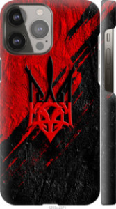 Чохол на iPhone 13 Pro Max Герб v4 5293m-2371 (Червоний)