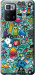 Чехол на Xiaomi Redmi Note 10 Pro 5G Стикер бомбинг 1 693u-3333 (Зеленый)