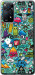 Чехол на Xiaomi Redmi Note 11 Стикер бомбинг 1 693u-2516 (Зеленый)