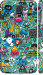 Чехол на Samsung Galaxy S5 Duos SM G900FD Стикер бомбинг 1 693m-62 (Зеленый)
