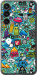 Чехол на Samsung Galaxy S23 FE Стикер бомбинг 1 693u-3136 (Зеленый)