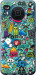Чехол на Nokia X20 Стикер бомбинг 1 693u-2532 (Зеленый)