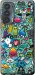 Чехол на Motorola Edge 20 Стикер бомбинг 1 693u-2497 (Зеленый)
