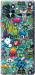 Чехол на Infinix Note 10 Pro Стикер бомбинг 1 693u-2709 (Зеленый)