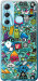 Чехол на Infinix Hot 11 Стикер бомбинг 1 693u-2762 (Зеленый)