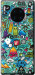 Чехол на Huawei Mate 30 Pro Стикер бомбинг 1 693u-1796 (Зеленый)