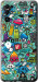 Чехол на Huawei Honor 30 Стикер бомбинг 1 693u-1921 (Зеленый)