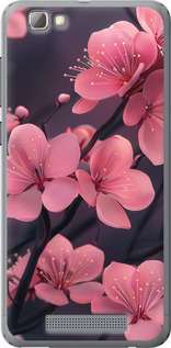 Чохол на ZTE A610 Пурпурна сакура 6075u-433 (Фіолетовий)