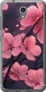 Чохол на ZTE A510 Пурпурна сакура 6075u-432 (Фіолетовий)