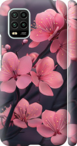 Чехол на Xiaomi Mi 10 Lite Пурпурная сакура 6075m-1924 (Фиолетовый)