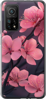 Чохол на Xiaomi Mi 10T Пурпурна сакура 6075u-2096 (Фіолетовий)