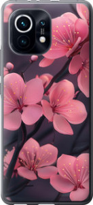 Чехол на Xiaomi Mi 11 Пурпурная сакура 6075t-2253 (Фиолетовый)
