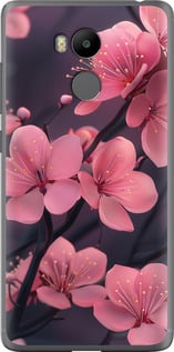 Чехол на Xiaomi Redmi 4 Prime Пурпурна сакура 6075u-437 (Фіолетовий)