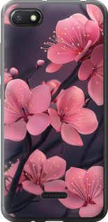 Чехол на Xiaomi Redmi 6A Пурпурная сакура 6075u-1531 (Фиолетовый)