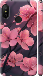 Чехол на Xiaomi Redmi 6 Pro Пурпурная сакура 6075m-1595 (Фиолетовый)