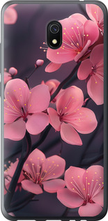 Чехол на Xiaomi Redmi 8A Пурпурная сакура 6075t-1794 (Фиолетовый)
