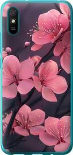 Чохол на Xiaomi Redmi 9A Пурпурна сакура 6075u-2034 (Фіолетовий)