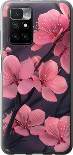 Чехол на Xiaomi Redmi 10 Пурпурная сакура 6075u-2488 (Фиолетовый)