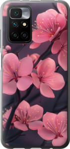 Чехол на Xiaomi Redmi 10 Пурпурная сакура 6075u-2488 (Фиолетовый)