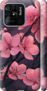 Чохол на Xiaomi Redmi 10C Пурпурна сакура 6075m-2591 (Фіолетовий)