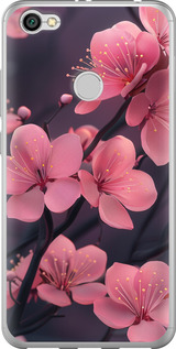 Чехол на Xiaomi Redmi Note 5A Prime Пурпурная сакура 6075u-1063 (Фиолетовый)