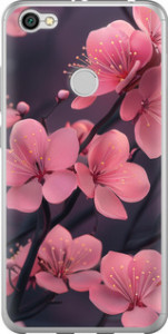 Чехол на Xiaomi Redmi Note 5A Prime Пурпурная сакура 6075u-1063 (Фиолетовый) для Xiaomi Redmi Y1