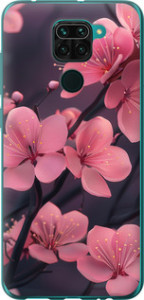 Чехол на Xiaomi Redmi Note 9 Пурпурная сакура 6075u-2017 (Фиолетовый)