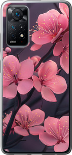 Чехол на Xiaomi Redmi Note 11 Пурпурная сакура 6075u-2516 (Фиолетовый)