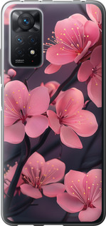 Чехол на Xiaomi Redmi Note 12 Pro Пурпурная сакура 6075u-3019 (Фиолетовый)