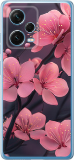 Чехол на Xiaomi Redmi Note 12 Pro+ 5G Пурпурная сакура 6075u-3612 (Фиолетовый)