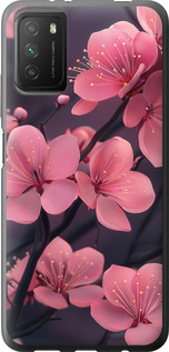 Чехол на Xiaomi Poco M3 Пурпурная сакура 6075u-2200 (Фиолетовый)