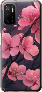 Чехол на Xiaomi Poco M3 Pro Пурпурная сакура 6075u-2369 (Фиолетовый)