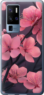 Чехол на Vivo X50 Pro Plus Пурпурная сакура 6075u-2056 (Фиолетовый)