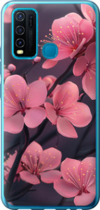 Чехол на Vivo Y30 Пурпурная сакура 6075u-2154 (Фиолетовый)