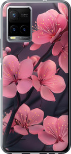 Чохол на Vivo Y33s Пурпурна сакура 6075u-2643 (Фіолетовий)