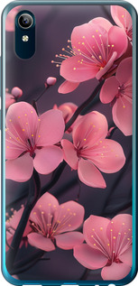 Чехол на Vivo Y91C Пурпурная сакура 6075u-1762 (Фиолетовый)