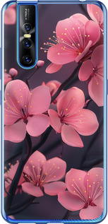 Чехол на Vivo V15 pro Пурпурная сакура 6075t-1763 (Фиолетовый)